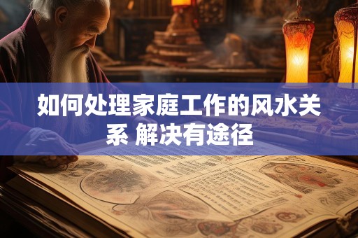 如何处理家庭工作的风水关系 解决有途径