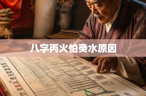 八字丙火怕癸水原因