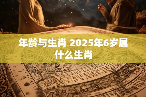 年龄与生肖 2025年6岁属什么生肖