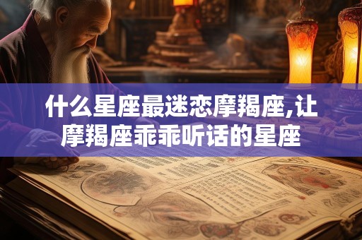 什么星座最迷恋摩羯座,让摩羯座乖乖听话的星座