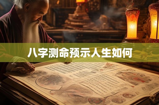 八字测命预示人生如何