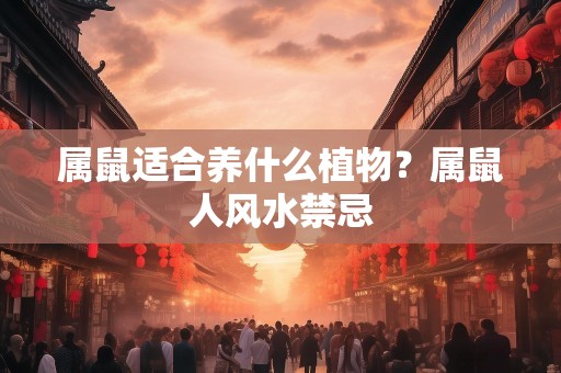 属鼠适合养什么植物？属鼠人风水禁忌