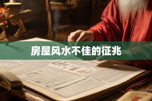 房屋风水不佳的征兆