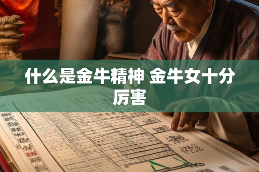 什么是金牛精神 金牛女十分厉害