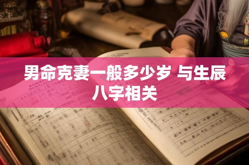 男命克妻一般多少岁 与生辰八字相关