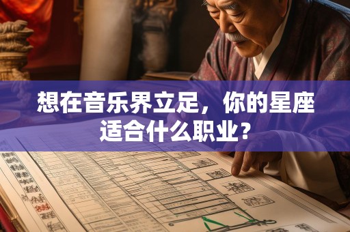 想在音乐界立足，你的星座适合什么职业？