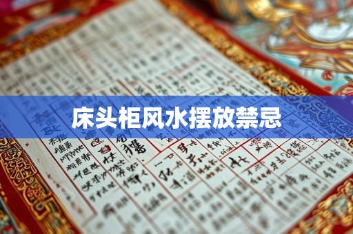 床头柜风水摆放禁忌