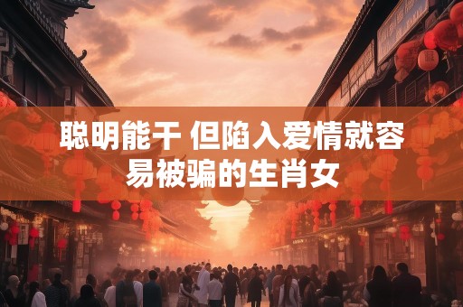 聪明能干 但陷入爱情就容易被骗的生肖女