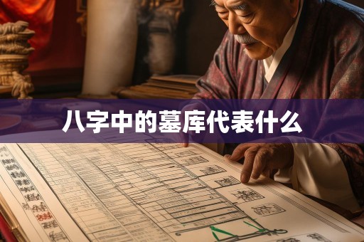 八字中的墓库代表什么