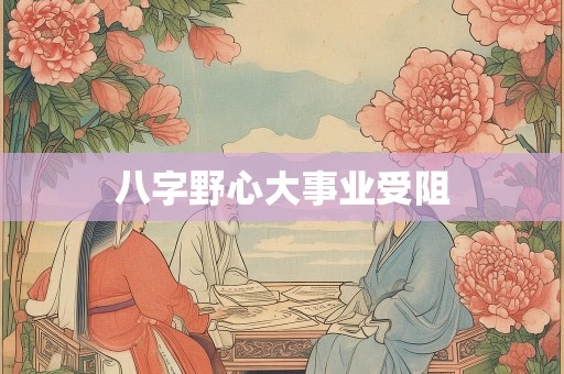 八字野心大事业受阻