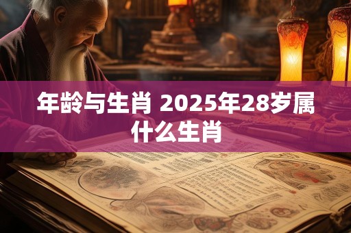 年龄与生肖 2025年28岁属什么生肖