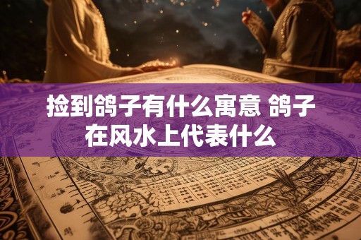 捡到鸽子有什么寓意 鸽子在风水上代表什么
