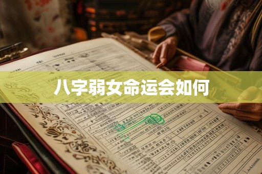八字弱女命运会如何