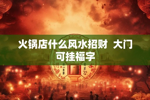 火锅店什么风水招财  大门可挂福字