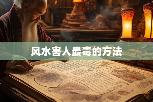 风水害人最毒的方法