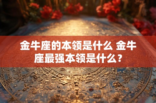金牛座的本领是什么 金牛座最强本领是什么？
