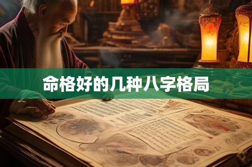 命格好的几种八字格局