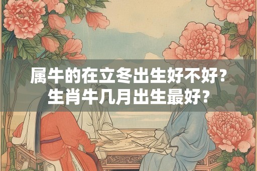 属牛的在立冬出生好不好？生肖牛几月出生最好？