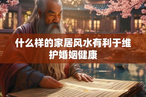 什么样的家居风水有利于维护婚姻健康
