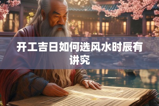 开工吉日如何选风水时辰有讲究
