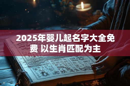 2025年婴儿起名字大全免费 以生肖匹配为主