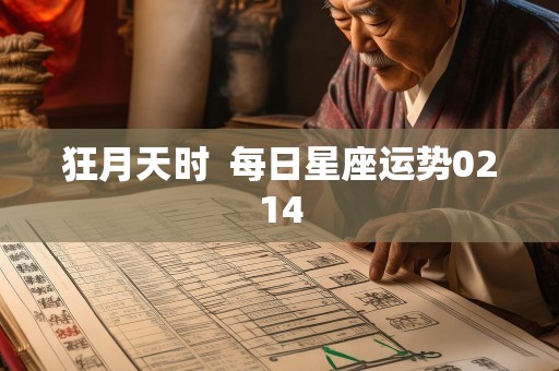 狂月天时  每日星座运势0214
