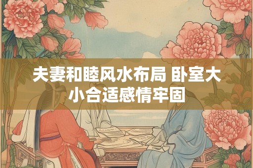 夫妻和睦风水布局 卧室大小合适感情牢固
