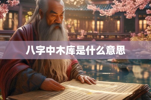 八字中木库是什么意思