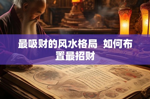 最吸财的风水格局  如何布置最招财