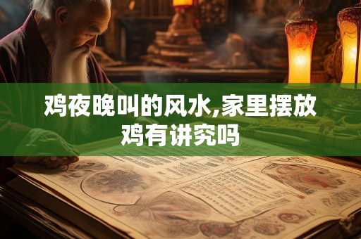 鸡夜晚叫的风水,家里摆放鸡有讲究吗