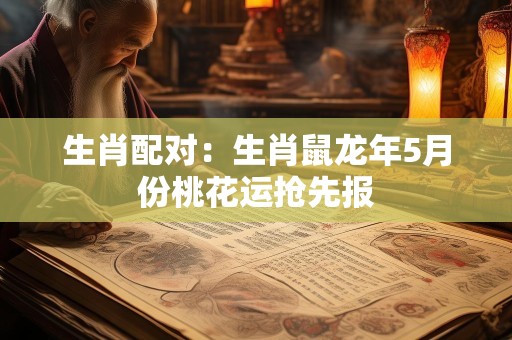 生肖配对：生肖鼠龙年5月份桃花运抢先报
