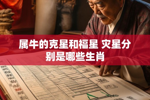 属牛的克星和福星 灾星分别是哪些生肖