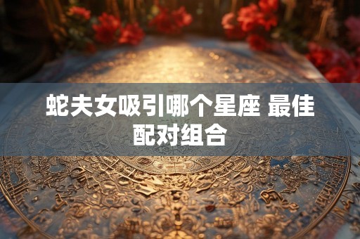 蛇夫女吸引哪个星座 最佳配对组合