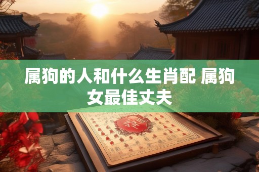 属狗的人和什么生肖配 属狗女最佳丈夫