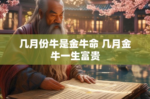 几月份牛是金牛命 几月金牛一生富贵