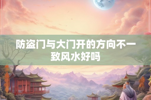 防盗门与大门开的方向不一致风水好吗