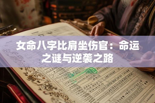 女命八字比肩坐伤官：命运之谜与逆袭之路