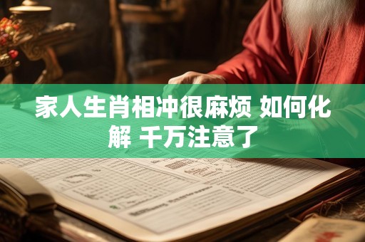 家人生肖相冲很麻烦 如何化解 千万注意了