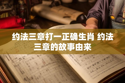 约法三章打一正确生肖 约法三章的故事由来