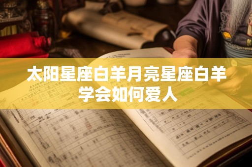 太阳星座白羊月亮星座白羊 学会如何爱人