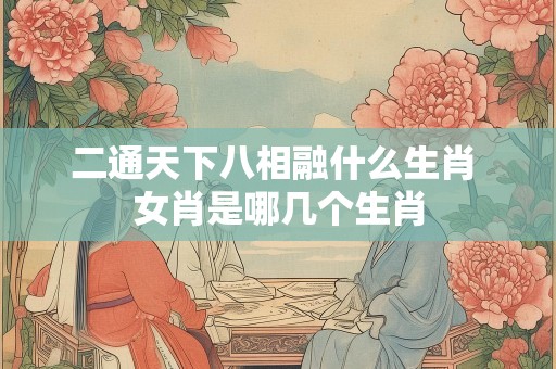 二通天下八相融什么生肖 女肖是哪几个生肖