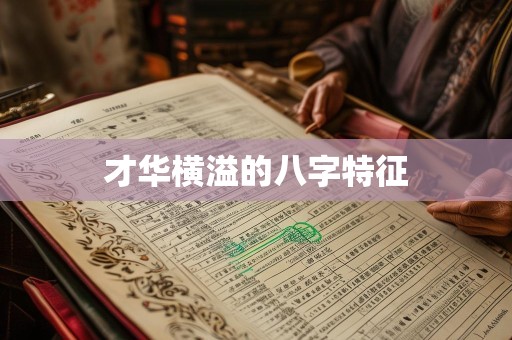 才华横溢的八字特征
