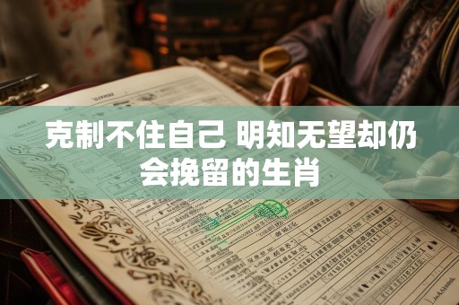 克制不住自己 明知无望却仍会挽留的生肖