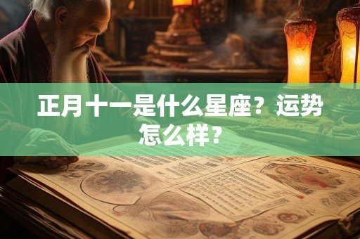 正月十一是什么星座？运势怎么样？
