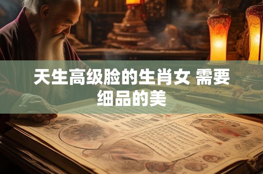 天生高级脸的生肖女 需要细品的美
