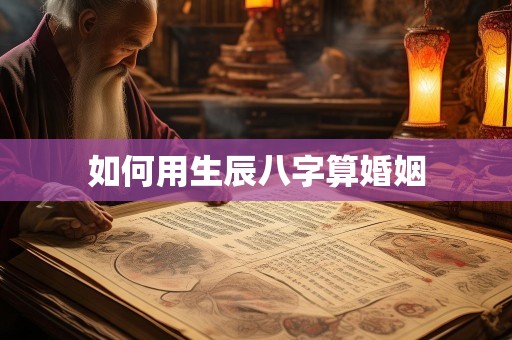 如何用生辰八字算婚姻