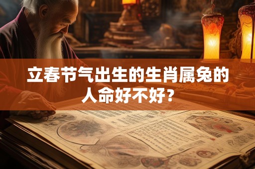 立春节气出生的生肖属兔的人命好不好？
