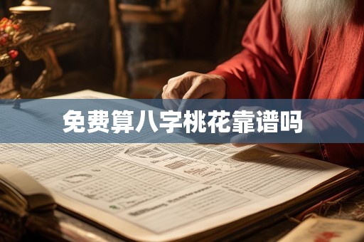 免费算八字桃花靠谱吗