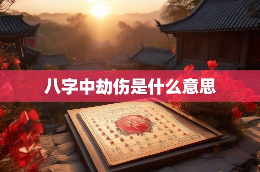 八字中劫伤是什么意思