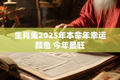 生肖兔2025年本命年幸运颜色 今年最旺
